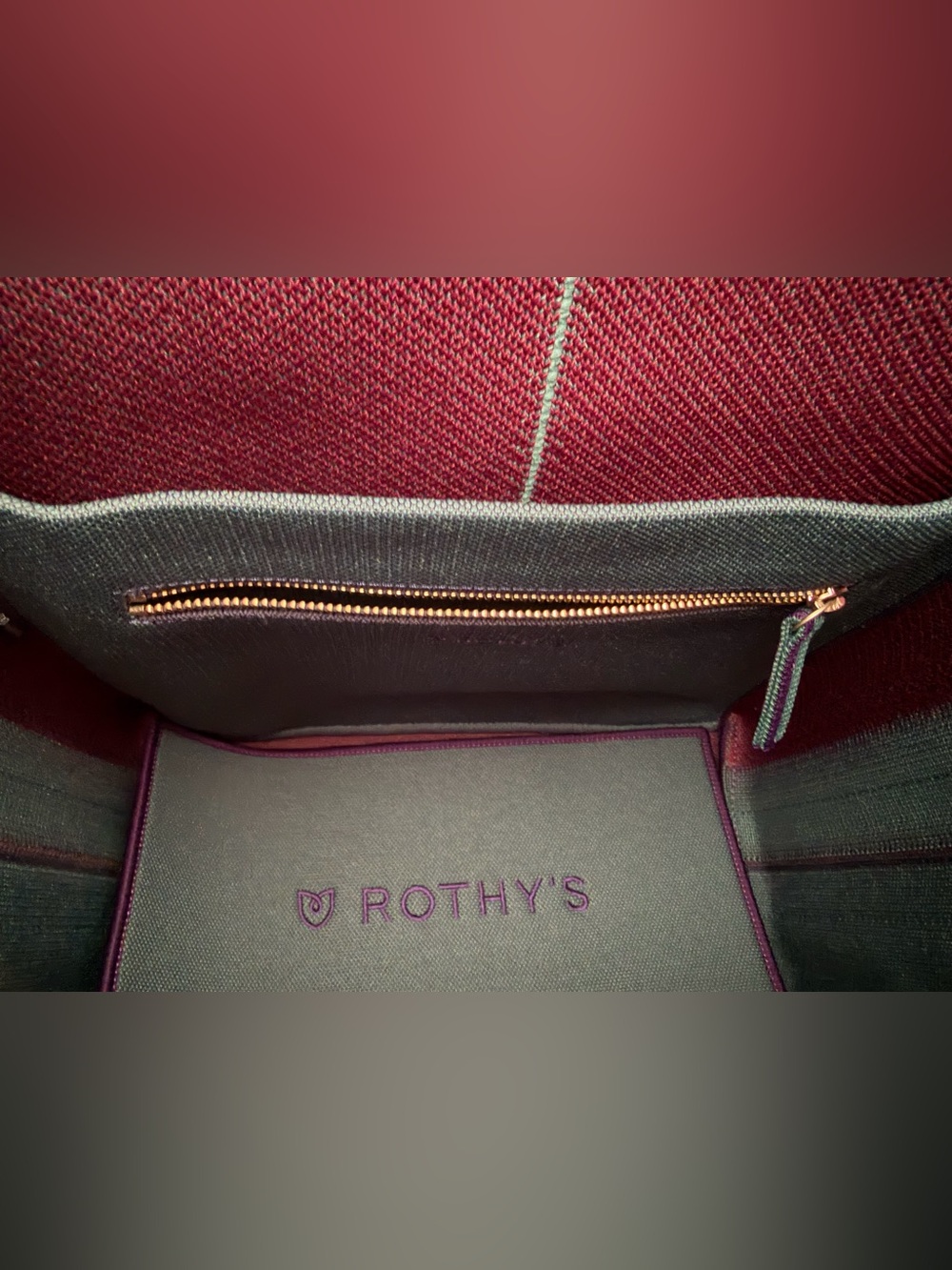 Rothy’s The Bucket Bag - Dark Plum - with Dust Bag & Wash Bag - Picture 10 of 10